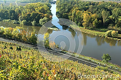 Elbe and Vltava confluence Stock Photo