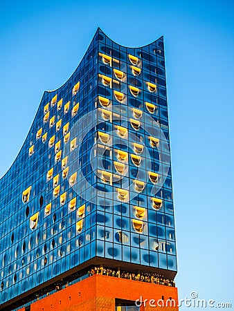 Elbphilharmonie concert hall in Hamburg hdr Stock Photo