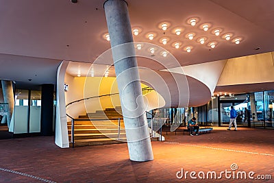 Elbphilharmonie or Elbe Philharmonic Hall in the HafenCity quarter of Hamburg Editorial Stock Photo