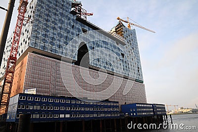 The Elbphilharmonie in Hamburg Editorial Stock Photo