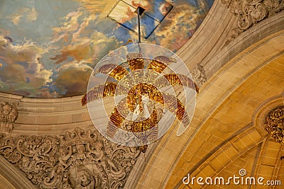 Elche Alicante Spain 29 10 2016 Misteri of Elche religious show in the Cathedral of Santa Maria,in which he recreates the Editorial Stock Photo