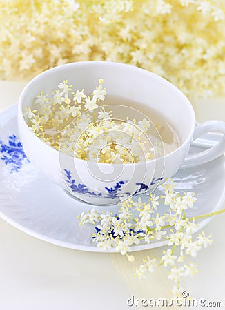 Elder flower tea Stock Photo
