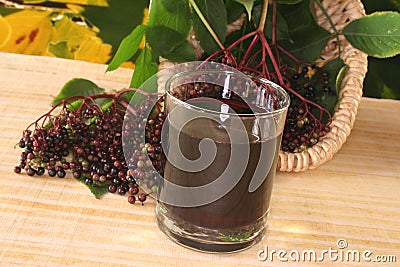 Elderberry juice Stock Photo