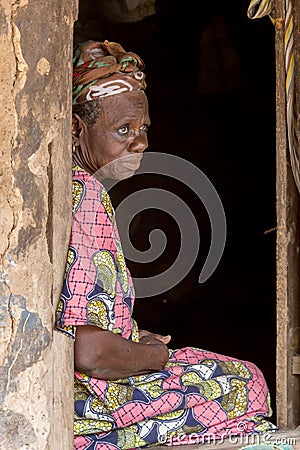 Elderly african woman Editorial Stock Photo