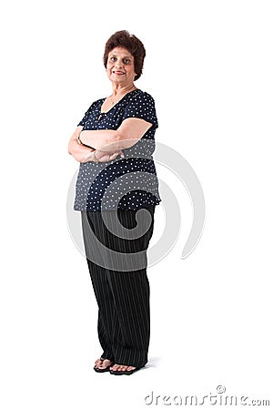 Elderly East Indian Lady Stock Photo