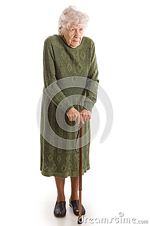 The elderly woman Stock Photo