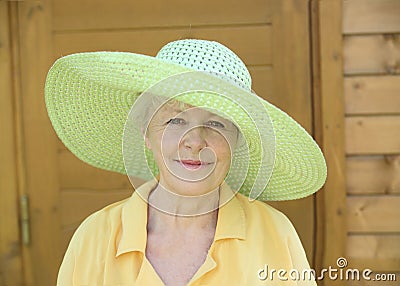 The elderly woman Stock Photo