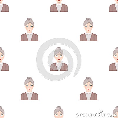 Elderly woman.Old age single icon in cartoon style vector symbol stock illustration web. Vector Illustration