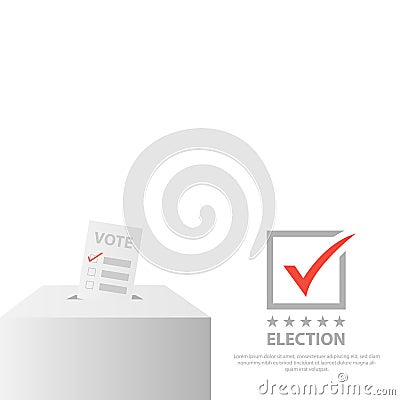 Election background vector illustration design Cartoon Illustration