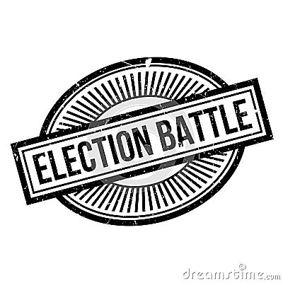 Election Battle rubber stamp Stock Photo