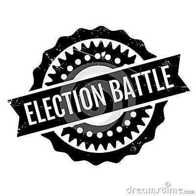 Election Battle rubber stamp Stock Photo