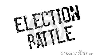 Election Battle rubber stamp Vector Illustration