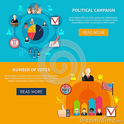 Election Campaign Agitation Vector Illustration