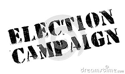 Election Campaign rubber stamp Stock Photo