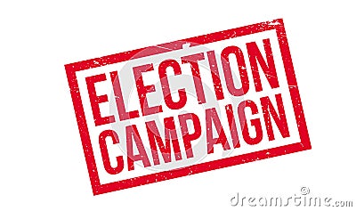 Election Campaign rubber stamp Stock Photo