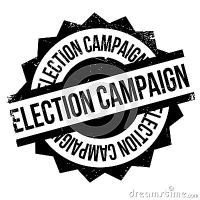 Election Campaign rubber stamp Stock Photo