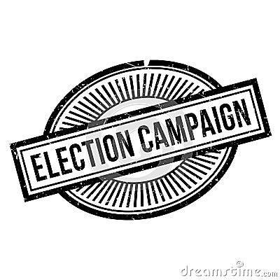 Election Campaign rubber stamp Stock Photo
