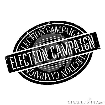 Election Campaign rubber stamp Stock Photo
