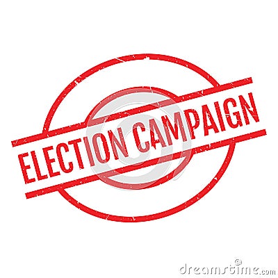 Election Campaign rubber stamp Stock Photo