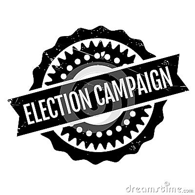 Election Campaign rubber stamp Stock Photo