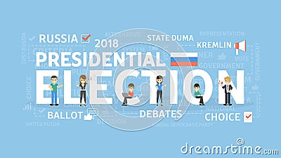 Election concept illustration. Vector Illustration