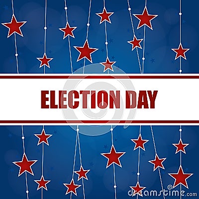 Election Day Background Vector Illustration