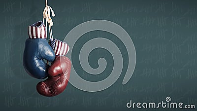 Election Day 2014 - Republicans and Democrats in the campaign Stock Photo