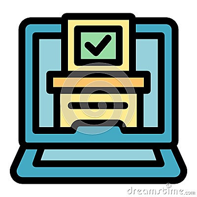 Election icon vector flat Vector Illustration