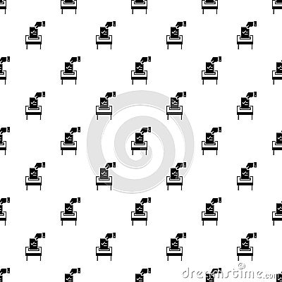 Election paper pattern seamless vector Vector Illustration