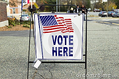 Election Polling Place Station Stock Photo