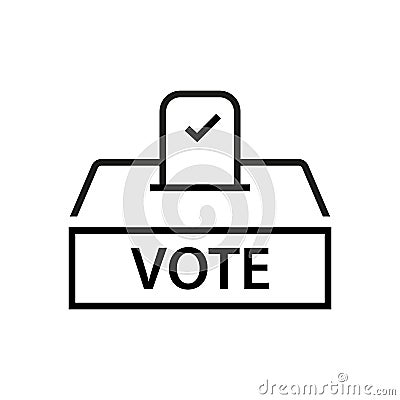 Election topic icon Vector Illustration