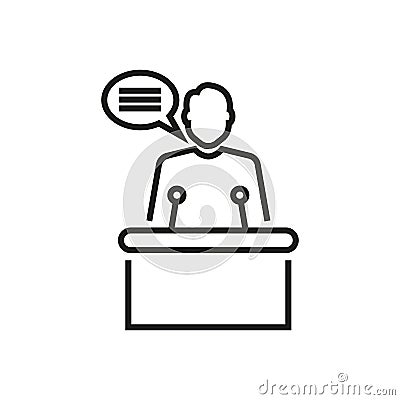 Election topic icon Vector Illustration