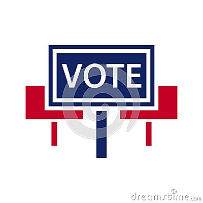 Election topic icon Vector Illustration