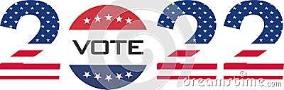 Election 2022 United States of America Illustration Vectors Vector Illustration