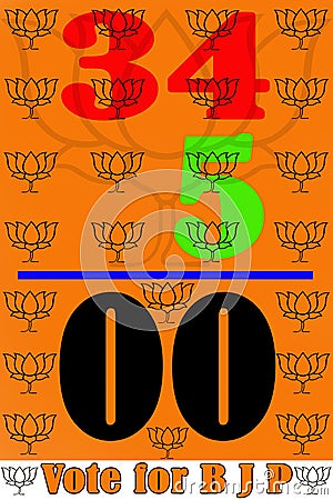 In 2016 election in West Bengal vote for BJP. Editorial Stock Photo