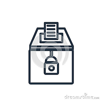 Elections icon isolated on white background, Elections sign Vector Illustration