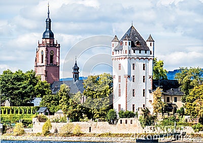 Electoral castle in Eltville, Germany Stock Photo
