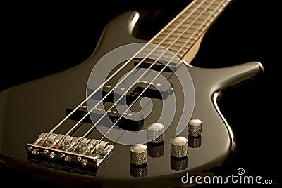 Electric bass guitar Stock Photo