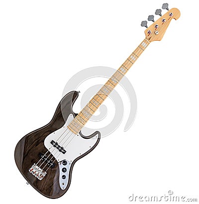 Electric Bass Guitar Stock Photo