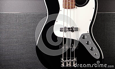 Electric bass guitar Stock Photo