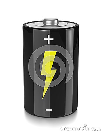 Electric Battery Stock Photo