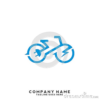 Electric Bike Icon Logo Design Element Vector Illustration