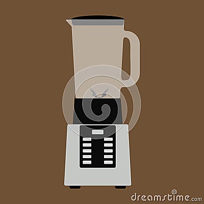 Electric blender. Kitchen appliance, equipment isolated Cartoon Illustration