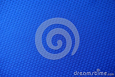 Electric blue jacquard fabric from above Stock Photo