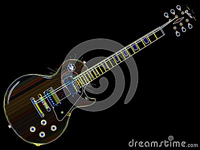 Electric blues guitar Stock Photo