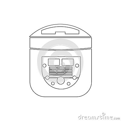 electric bread maker icon. Element of cyber security for mobile concept and web apps icon. Thin line icon for website design and Stock Photo