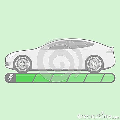 Electromobility concept. Vector Illustration