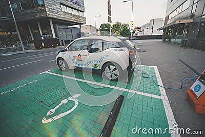 Electric car BMW I3 Editorial Stock Photo
