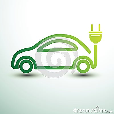Electric car Vector Illustration