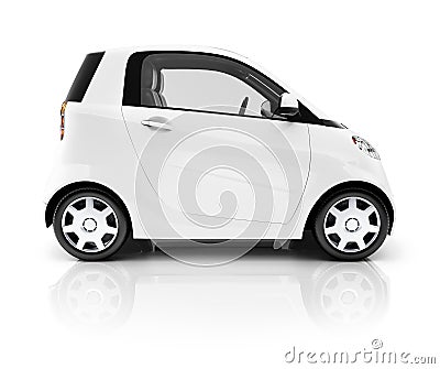 Electric Car Hybrid Transportation Non-Pollution Concept Stock Photo